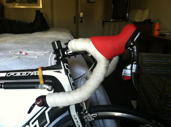 Adapted road bike - TT shifter
