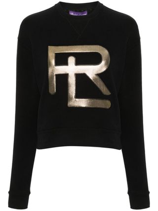 Logo-Embroidered Tonal Stitching Sweatshirt