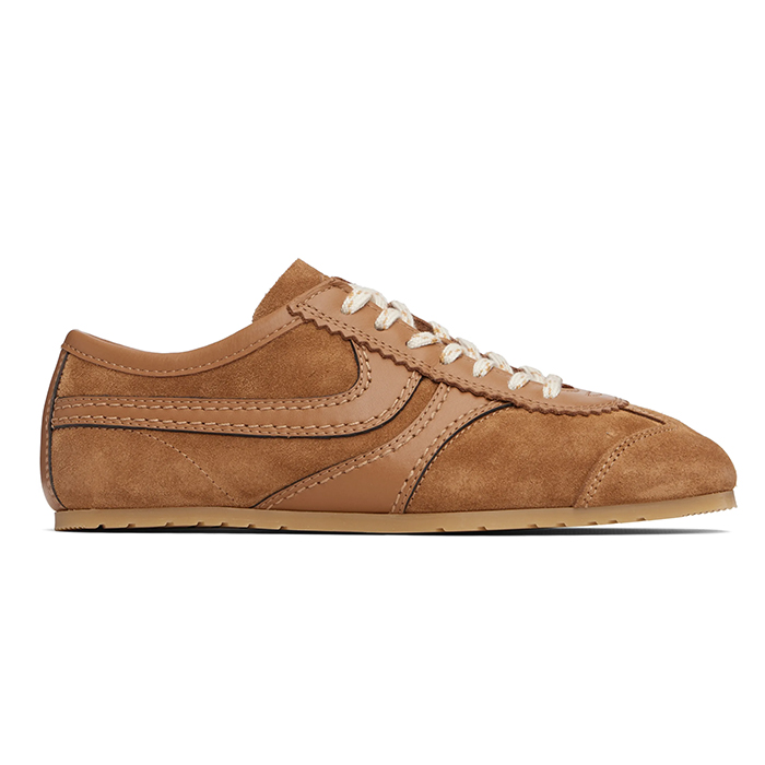 Dries Van Noten, Tan Suede Sneakers