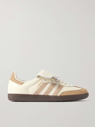 Samba Lt Nubuck and Suede-Trimmed Leather Sneakers