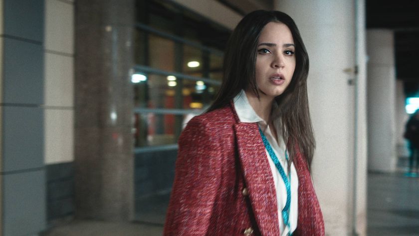 Sofia Carson as Nora Parisi in &quot;Carry-On&quot; now streaming on Netflix