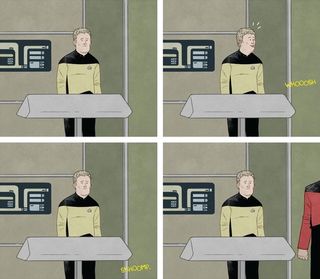 Jon Adams' Web comic, "Chief O'Brien," follows the exploit of the titular Star Trek: The Next Generation character.