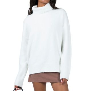 Image of white roll neck