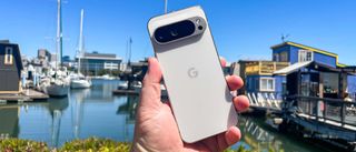 Google Pixel 9 Pro in hand