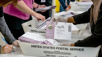 A ballot envelope 