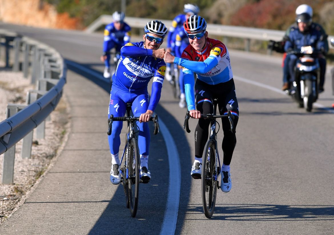 Julian Alaphilippe and Bob Jungels (Deceuninck - Quick-Step Team)