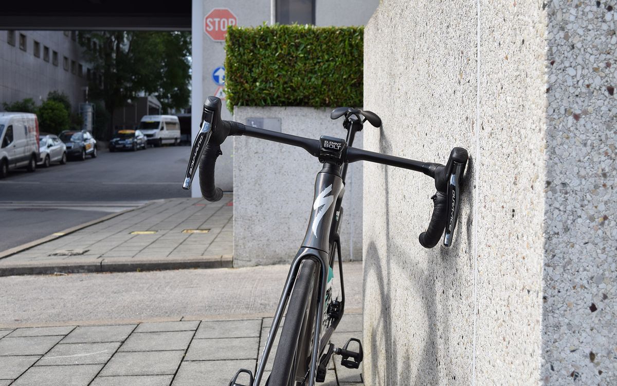 A look at the front end of Sagan's bike