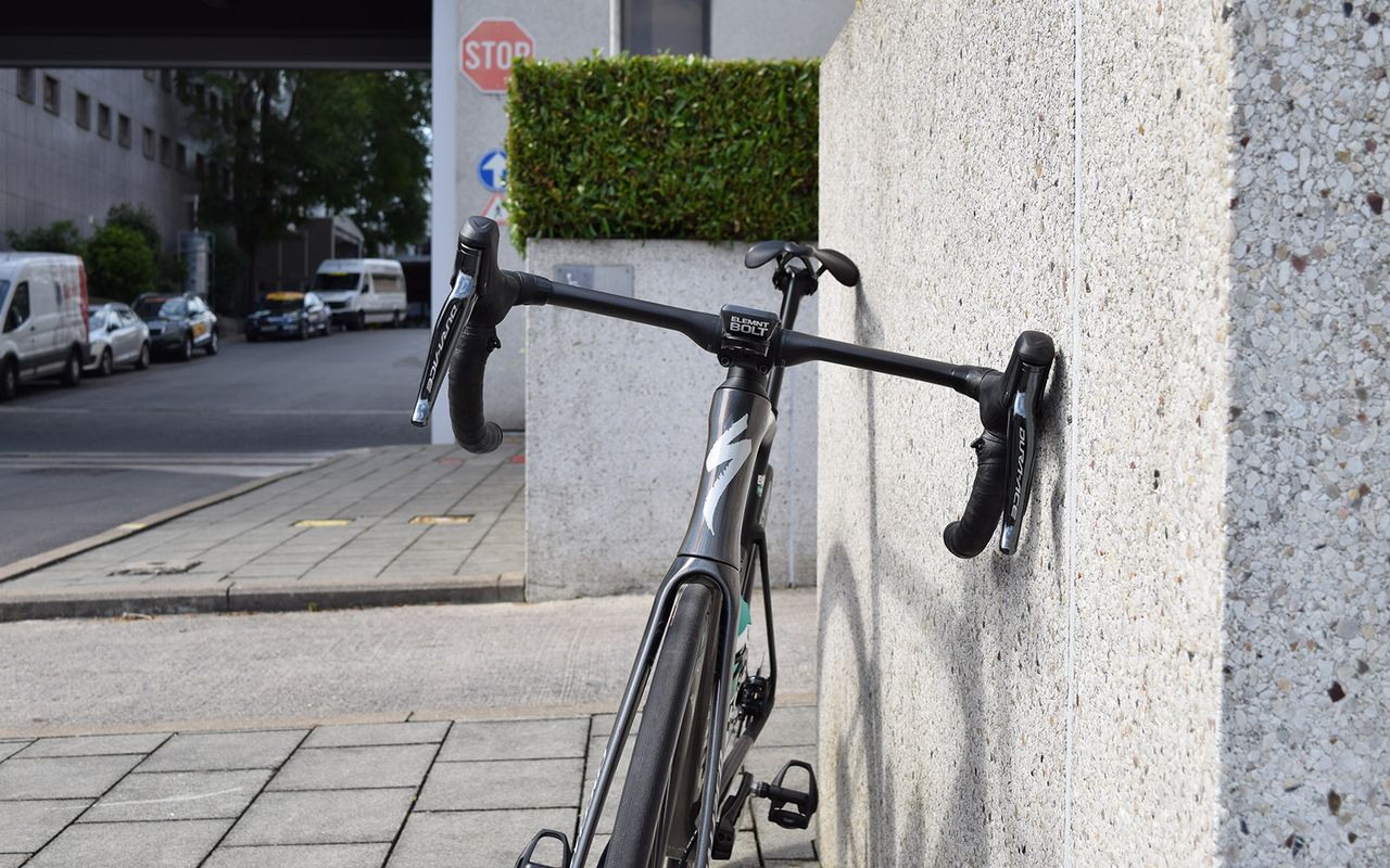 A look at the front end of Sagan's bike