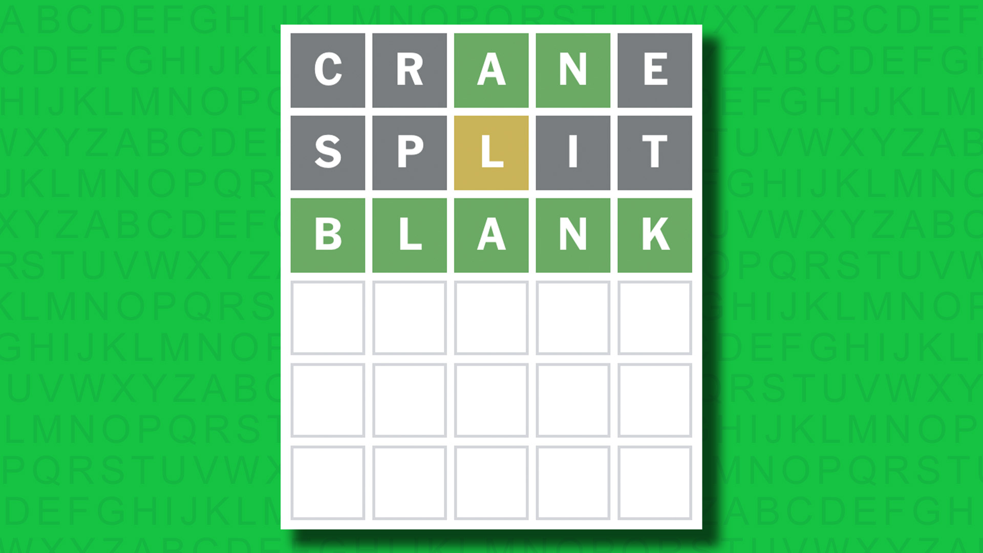 NYT Wordle answer for game 1492 on a green background