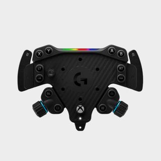 The Logitech G RS Wheel Hub on a plain background