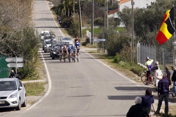 The break of the day at one point had nearly an eight minute lead on the peloton.