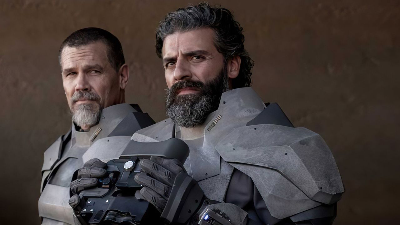 Oscar Issac and Josh Brolin in Dune