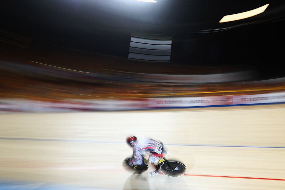 Tomoyuki Kawabata of Japan competes in the Men's Sprint Qualifying