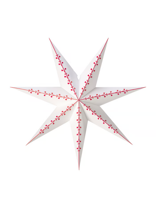 White/Red Str&Aring;la Lamp Shade