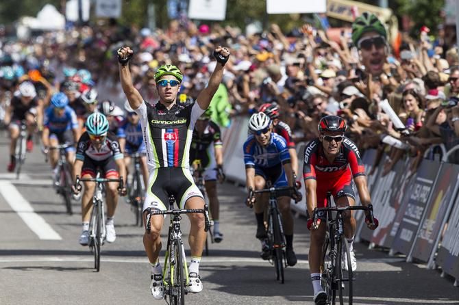 Peter Sagan (Cannondale) wins the opening stage at the USA Pro Challenge