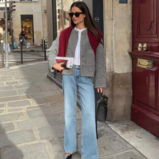 French Girl Jacket and Jeans Outfits