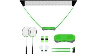 FBSPORT portable badminton net set with storage base