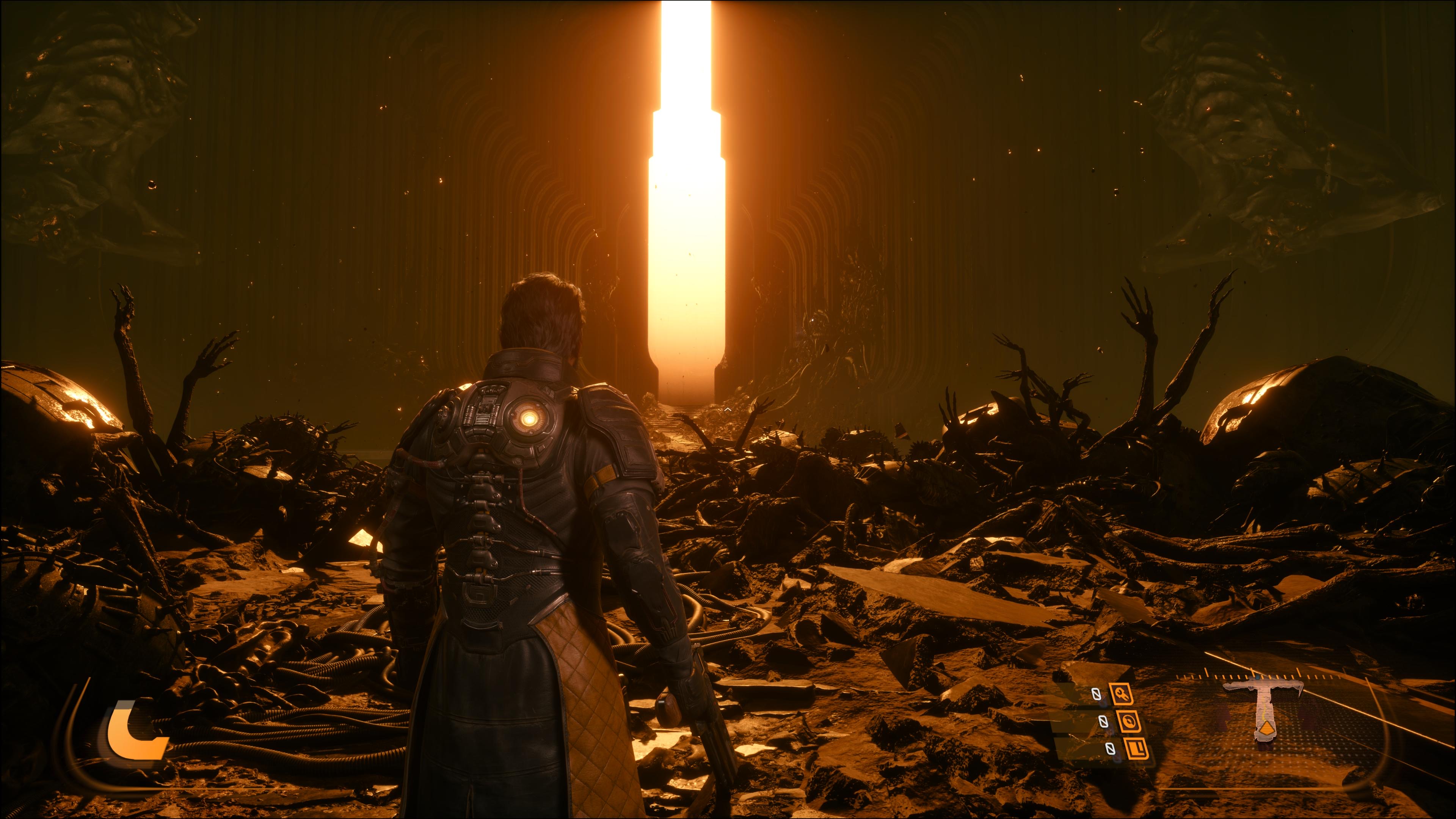 Screenshot from Saros taken on PS5 Pro