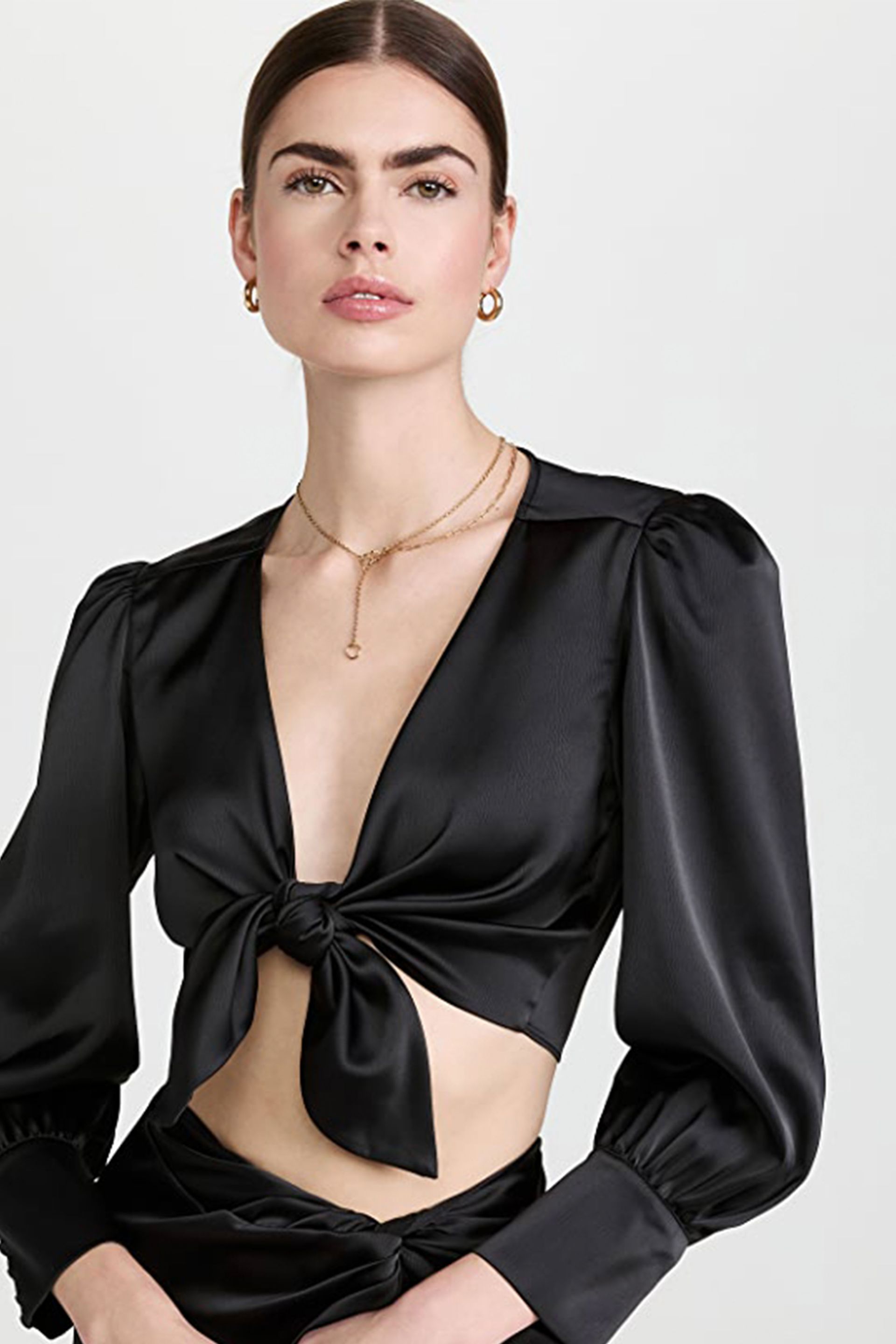 WAYF Alcott Knotted Top