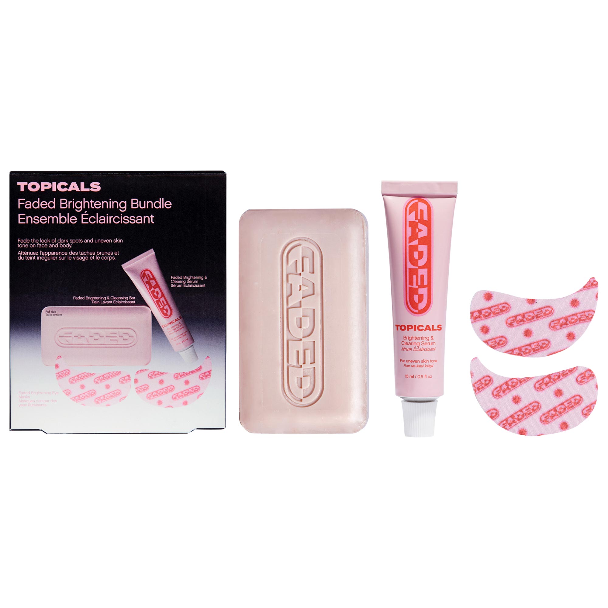 Faded Brightening Bundle for Discoloration on Face &amp;amp; Body (unscented)