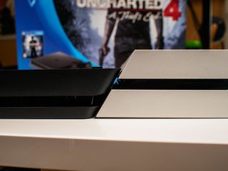 Comparing the Sizes of the PS4 Slim and the Xbox One S