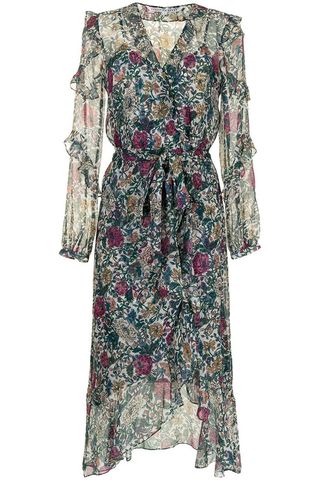 Anoki Floral-Print Silk Dress