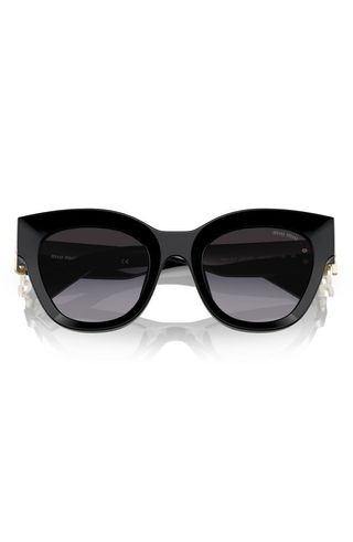 51mm Gradient Square Sunglasses