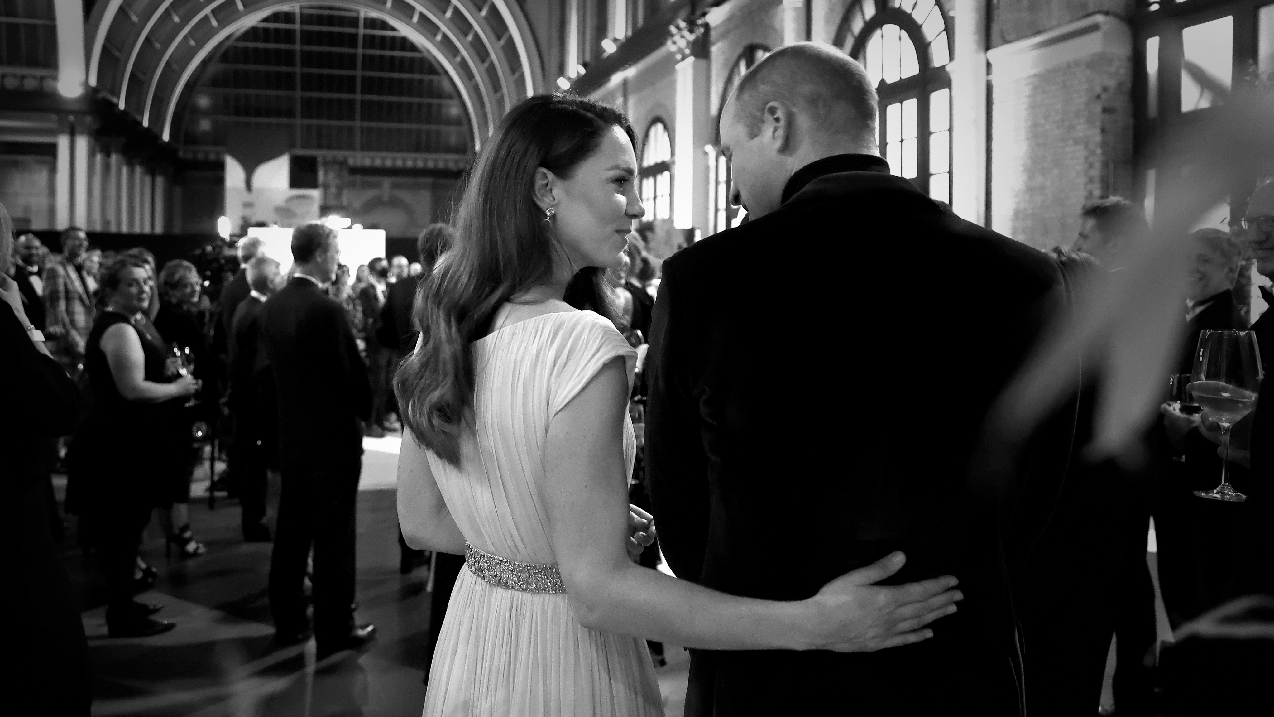 Prince William and Catherine, Princess of Wales are seen together backstage during the inaugural Earthshot Prize Awards 2021