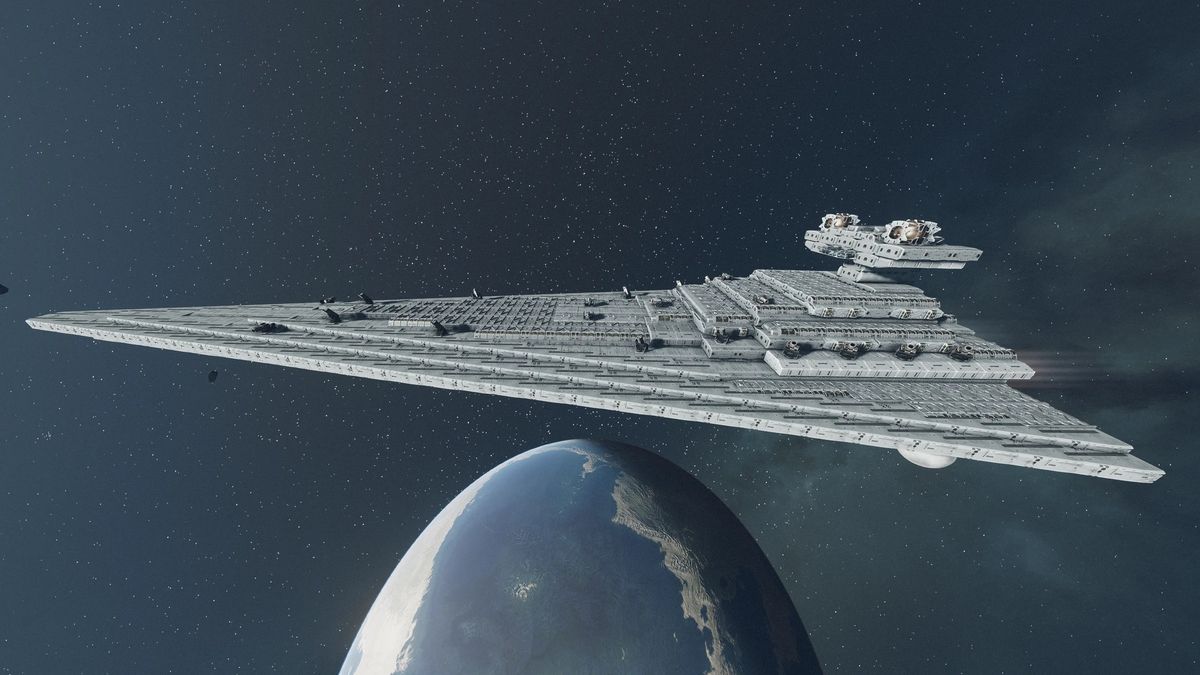 A new Star Wars Star Destroyer has graced Starfield, and at 20,796 mass it's so detailed that it drops the game to "like 15 FPS"