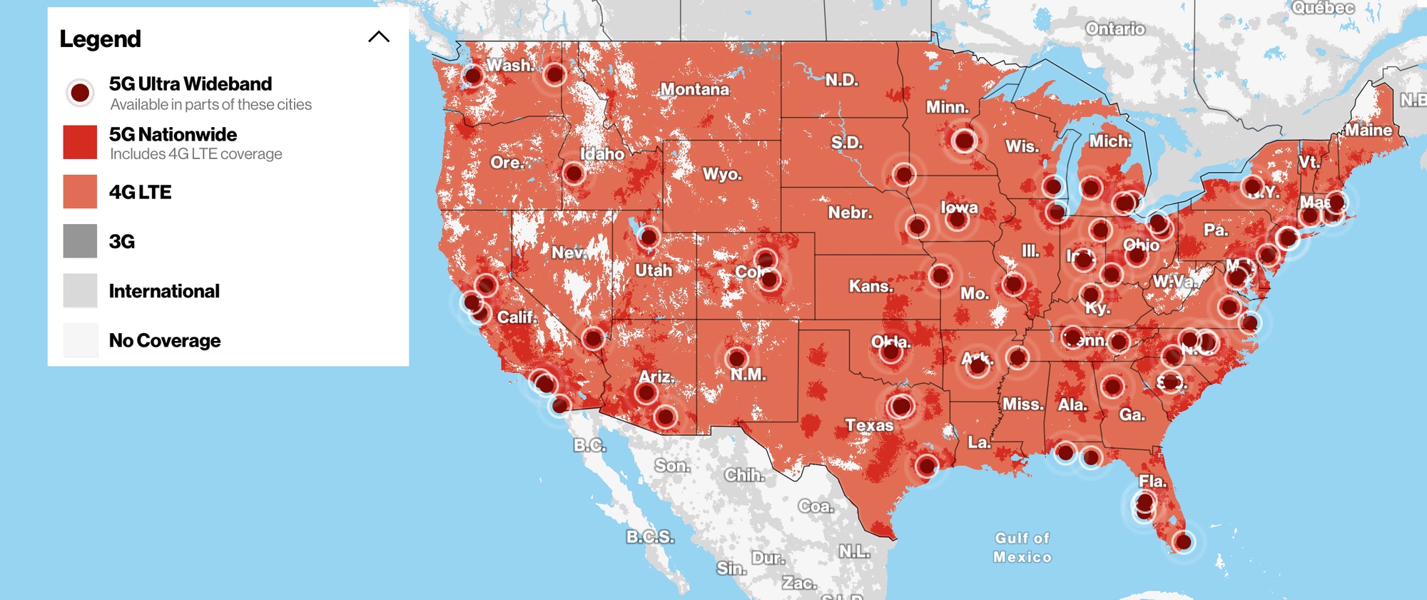 Verizon 5G coverage