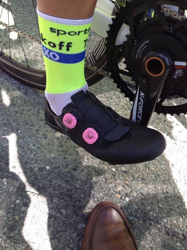 Alberto Contador had pink Boa dials for the final stages of the Giro