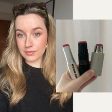 Junior beauty editor, Grace Lindsay, testing the best blusher sticks