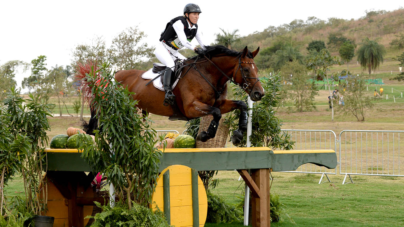 Ingrid Klimke Olympics: Ingrid on SAP Hale Bob OLD at the Rio Games