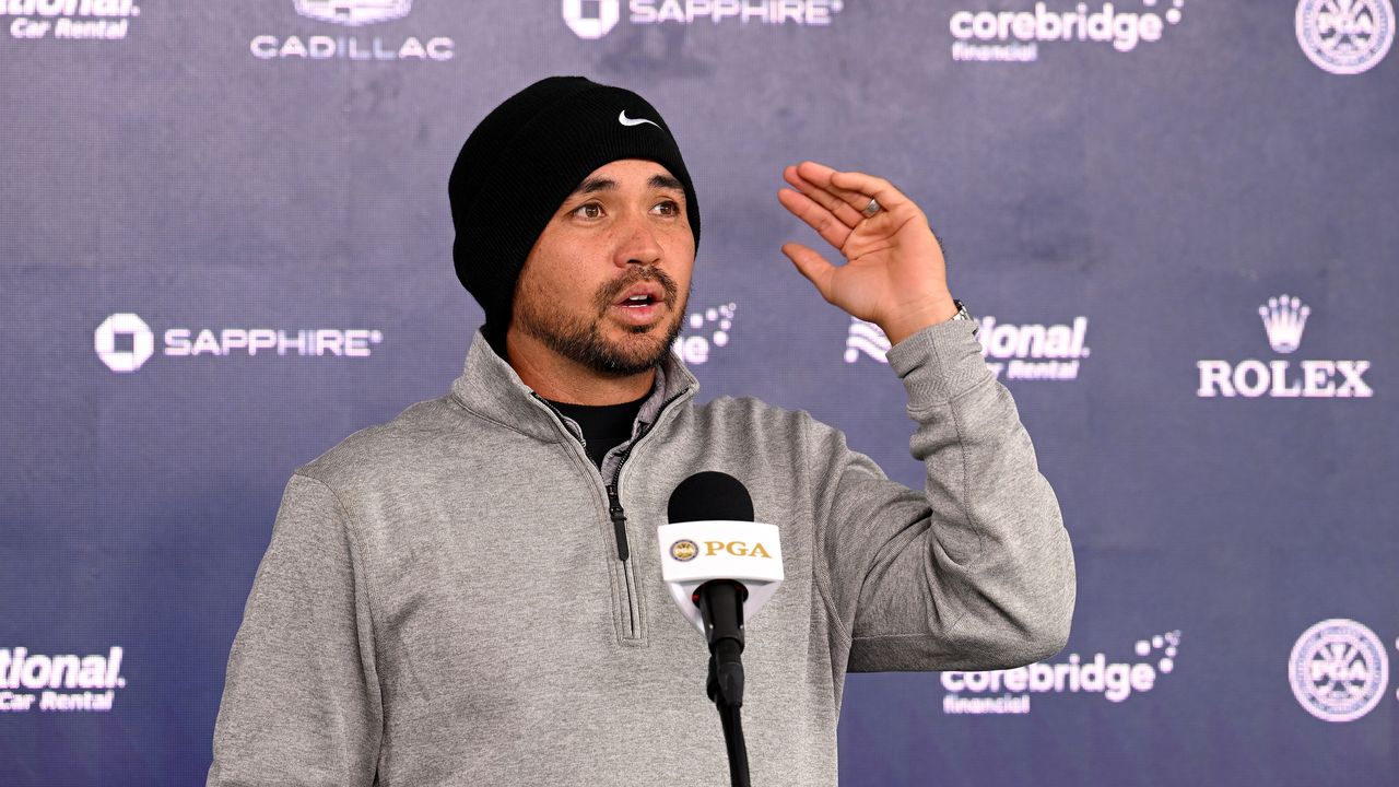 Jason Day at his pre-tournament press conference ahead of the 2023 PGA Championship