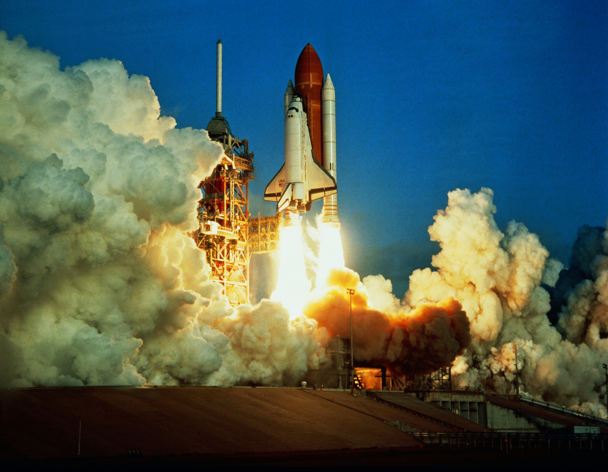 Space shuttle launch at Cape Canaveral, Florida, United States.