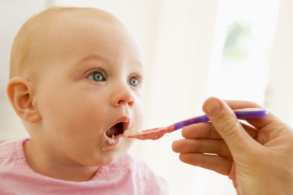 Pre-chewing your baby&#039;s food can boost his or her immune system.