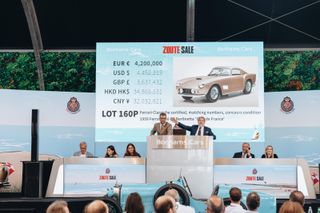 Car auction at Zoute Grand Prix 2023