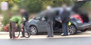 The moment a French veteran was apparently caught with mechanical doping