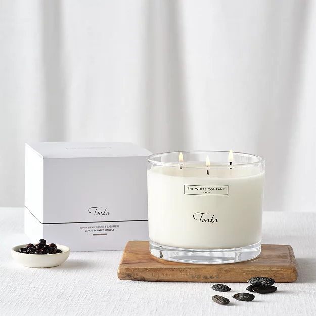 Tonka Large Candle | 3 Wick Candles | the White Company