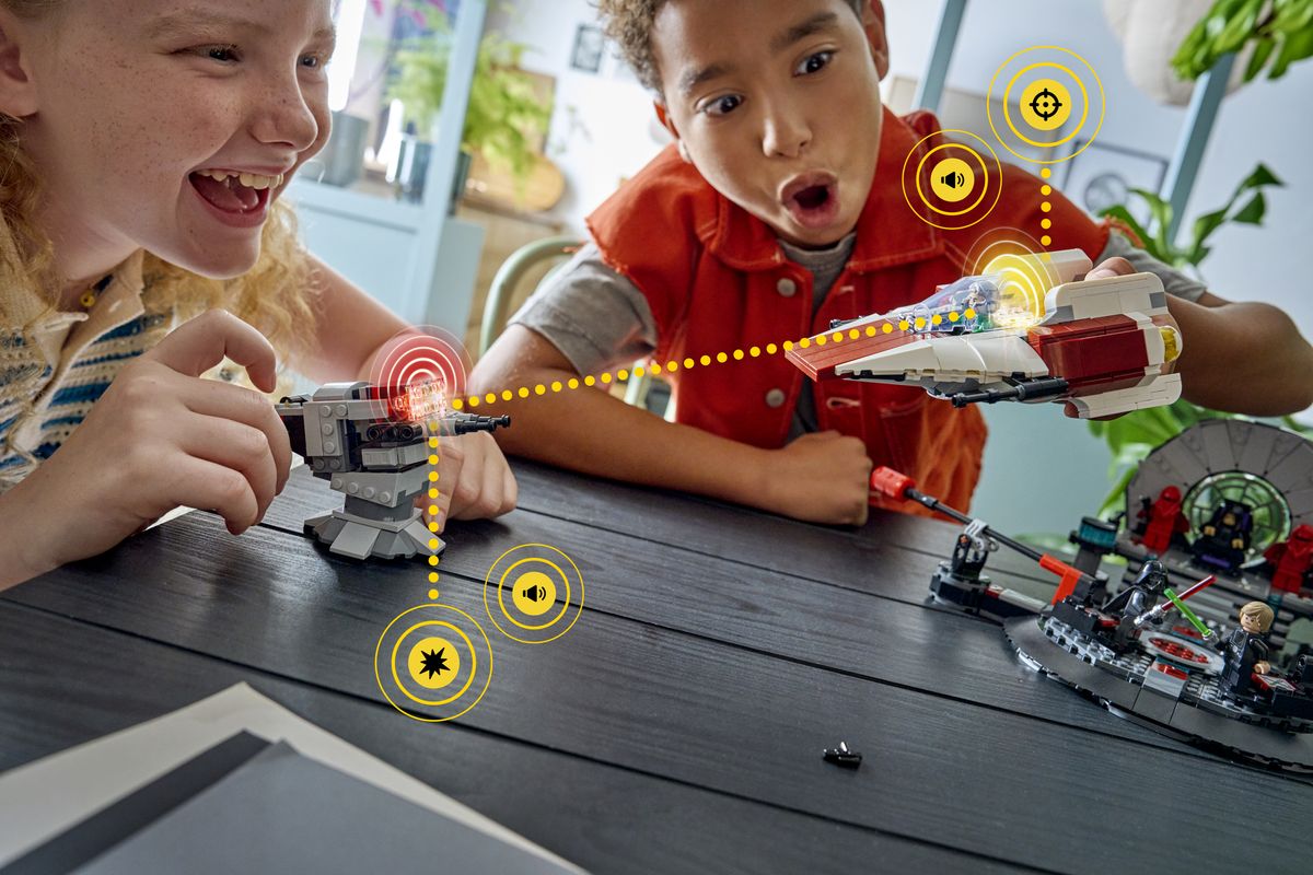 Lego Smart Play sets being played with by children in a home environment