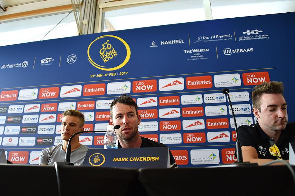 Marcel Kittel, Mark Cavendish and Elia Viviani
