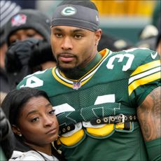 Simone Biles pictured with her husband, NFL player Jonathan Owens.