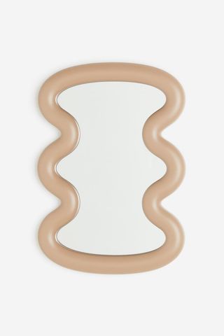 Beige Wavy Mirror