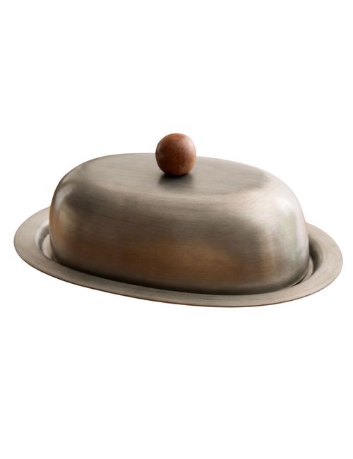 Pierce & Ward Metal Butter Dish