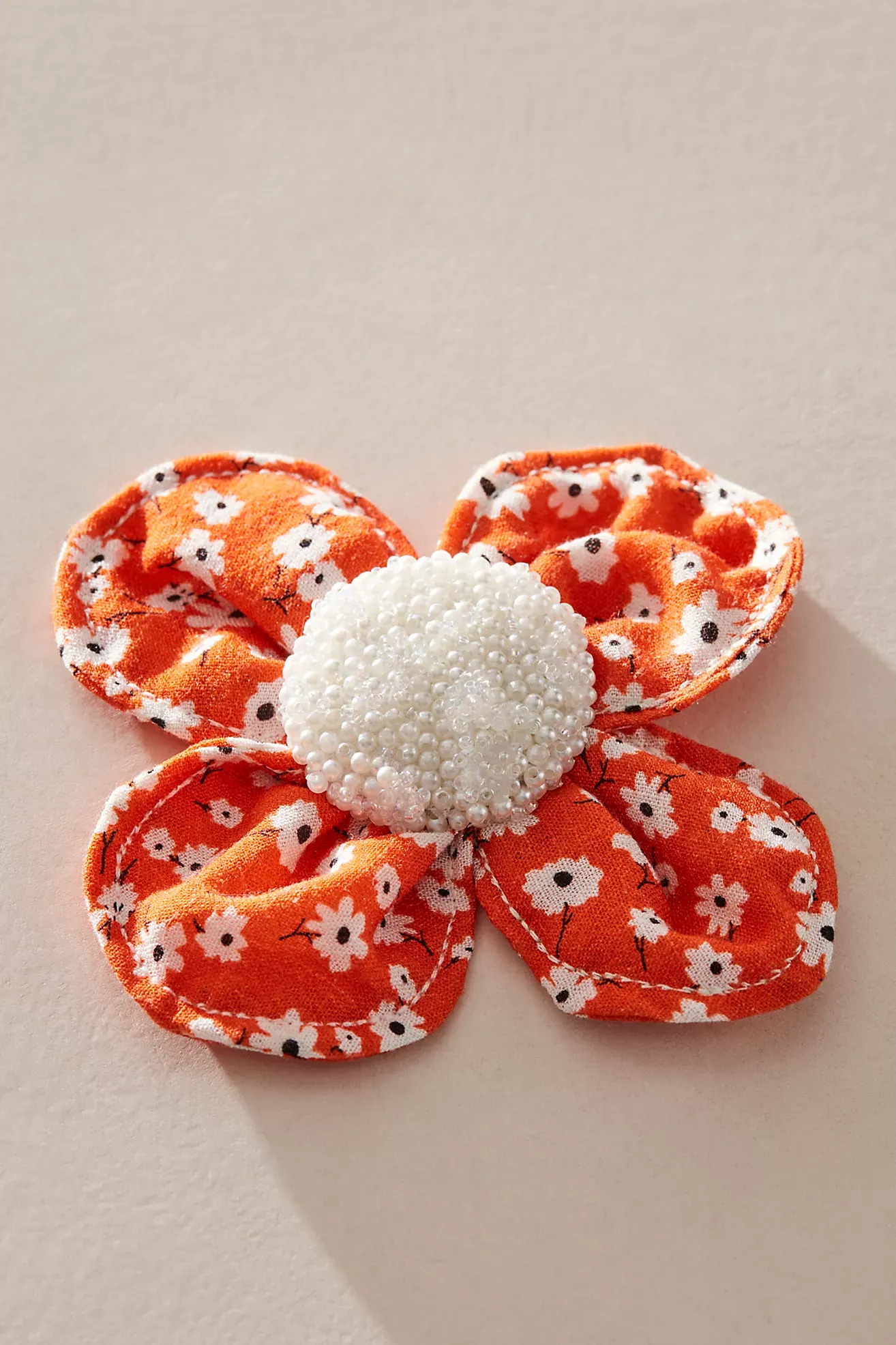 Tess Fabric Flower Brooch