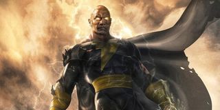 An official preview illustration of Dwayne Johnson as Black Adam