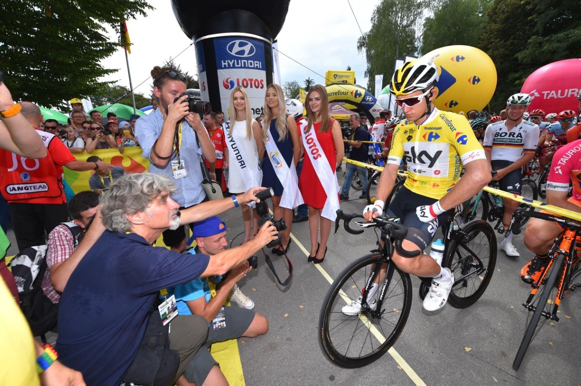 Michal Kwiatkowski on the line