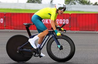 Sarah Gigante in action at the Tokyo Olympic Games