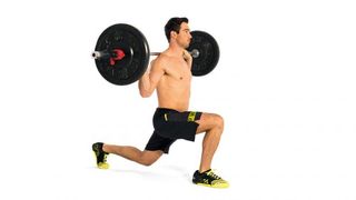 Barbell lunge