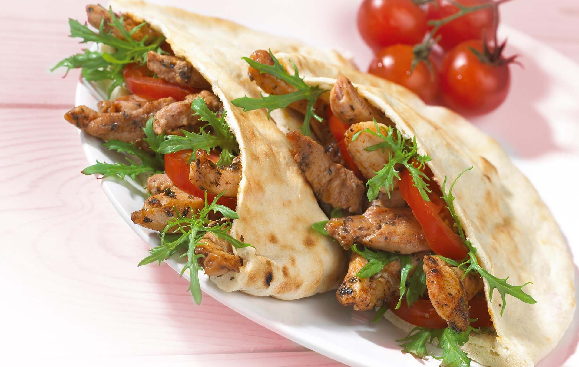 Chicken pittas | British Recipes | GoodtoKnow